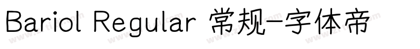 Bariol Regular 常规字体转换